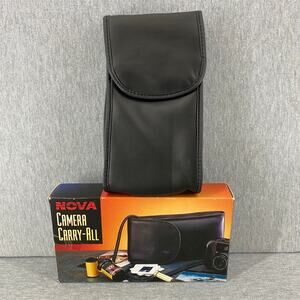 Vintage Nova Camera Carry-All Case Slim Belt Loop Shoulder Strap Open‎ Box